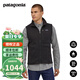 PATAGONIA男士秋冬 Better Sweater戶外防風保暖抓絨馬甲 巴塔哥尼亞25882 BLK黑色 XL
