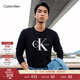 Calvin KleinJeans25秋季新款男女情侶中性休閑ck印花打底衫圓領(lǐng)長(cháng)袖T恤上衣