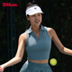 威爾勝（Wilson）官方2025夏季新款女士PLAYERS緊身短款無(wú)袖運(yùn)動(dòng)背心帶胸墊網(wǎng)球服 【新品】WW00365511BUQ-中國(guó)藍(lán) S /165/84A