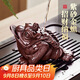 八千行紫砂茶寵金蟾擺件可養(yǎng)吸財(cái)高端茶桌茶臺(tái)擺件功夫茶具配件招財(cái)蟾蜍