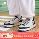 特步（XTEP）【門(mén)店同款】新暉板鞋男2024春季新款撞色休閑鞋實(shí)時(shí)百搭運動(dòng)鞋子 帆白/黑 41