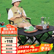 奇晟銘源戶外桌露營折疊桌便攜野營蛋卷桌套裝野餐野外桌子150*60 LC-0161