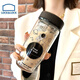 樂扣樂扣（LOCK&LOCK）高顏值杯子感雙層玻璃杯女夏季ins風(fēng)便攜水杯茶水分離泡茶杯 雙層隔熱宇航員泡茶杯400ml 送杯