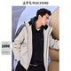太平鳥男裝【王鶴棣同款】 沖鋒冬季羽絨服B2ACE4421 淺灰1 M