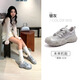 駱駝（CAMEL）【王俊凱同款】登山鞋女機甲版戶外丑萌鞋 L25M202007 銀/灰 37