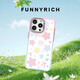 FUNNYRICH星星蝴蝶結糖果適用iPhone17/16ProMax手機殼蘋(píng)果15plus新款磁吸保護套漸變色14女款防摔高級感 撞色粉綠（磁吸款） iPhone 15