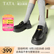 他她（TATA）樂福鞋女鞋秋季辛苦魔法偵探英倫厚底小皮鞋女鞋單鞋7OL35AA5 黑色 37