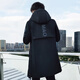 BLPANTS羽絨服男派克服冬季加厚2025年新款高級感防寒服中長款商務(wù)青少年 黑色 XL
