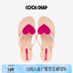 COOLCHAP愛(ài)心人字拖女防滑海邊沙灘2024年夏季新款?yuàn)A腳涼拖鞋 水晶玫瑰 38 （建議拍大一碼）