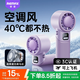 睿量（REMAX）【新創(chuàng  )180°旋轉空調風(fēng)】高速手持風(fēng)扇迷你便捷桌面usb風(fēng)扇戶(hù)外掛脖長(cháng)續航隨身小風(fēng)扇學(xué)生宿舍紫
