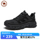 駱駝牌休閑網(wǎng)面透氣厚底戶外運動鞋男女同款跑步鞋P15M342015 夜黑色 41