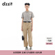 DZZIT【爆款補(bǔ)單】地素休閑褲夏季時尚百搭都市風(fēng)褲子女 深卡其色 M