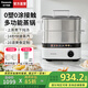 松下（Panasonic）【國家補貼】蒸汽鍋家用多功能電蒸鍋不銹鋼電燉鍋燉蒸煮一體蒸蟹器大容量多層蒸箱無涂層NF-ST1 猛火鎖鮮蒸【0涂層不銹鋼】+燉盅NF-ST1M