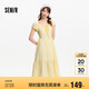 森馬（Semir）連衣裙女白月光氣質(zhì)溫柔夏季2025蝴蝶結(jié)優(yōu)雅U領(lǐng)長裙109325114004