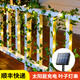 院見燈太陽(yáng)能植物藤條樹葉燈串戶外花園庭院裝飾圍欄籬笆柵欄圍墻LED燈 太陽(yáng)能款-藤條燈串-10米100燈