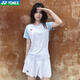 YONEX25年新款尤尼克斯羽毛球服運(yùn)動(dòng)服T恤上衣男女款同款速干短袖 女款-210025BCR-水晶藍(lán) 單件上衣 L