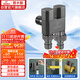 潛水艇（Submarine）F408M一進(jìn)二出三通角閥黃銅雙把雙控4分/6分通用自帶止水針槍灰色