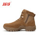 3515戰術(shù)靴中幫防刺作戰靴男鞋秋冬加絨戶(hù)外登山鞋沙漠靴馬丁靴子 春秋款 41 【255】