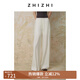 致知微風(fēng)系列ZHIZHI 月籠沙 休閑抽繩褲女2025新款寬松闊腿褲通勤松弛 雅白 S
