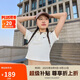 耐克(NIKE)女短袖T恤 POLO衫 運(yùn)動休閑 簡約時尚 DV7885-133白M