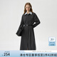 范思藍(lán)恩職場通勤撞色假兩件襯衫連衣裙女秋冬2024新款裙子14613 霜灰色 M
