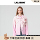LALABOBO2025春季新款牛仔外套女漸變色立體玩偶熊寬松顯瘦夾克RBEA-JW12 粉牛仔 常規 S