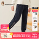 暇步士（Hush Puppies）童裝兒童男女大童秋冬款舒適簡(jiǎn)約百搭針織長(cháng)褲 藏藍A款 130