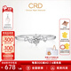 CRD克徠帝【現(xiàn)貨閃發(fā)】誓愛鉑金鉆戒女戒求婚鉆石戒指結(jié)婚鉆戒 共約25分 主石18分D-E色SI