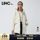 金羽杰冬季新潮廓形連帽羽絨服女中長款寬松加厚羽絨面包服女Y21603207