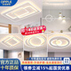 歐普2025年新款現(xiàn)代簡(jiǎn)約客廳吸頂大燈led智能主臥室全屋燈具套餐 【包安裝】（三室兩廳）套餐1 無極調(diào)光