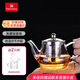 heisou 圍爐煮茶耐高溫加厚大容量茶具燒水過(guò)濾玻璃泡茶水壺500ml KC550
