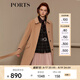 PORTS寶姿 新品女裝氣質(zhì)斗篷袖雙面呢大衣SN9C023CWF002 駝色 M (6)