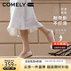 康莉（COMELY）銀色芭蕾風(fēng)單鞋女春季軟底溫柔蝴蝶結(jié)法式淑女平底女鞋 淺金色 38
