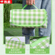 TLXT野餐墊防水加厚便攜式戶(hù)外旅游露營(yíng)野餐地墊草坪春游防潮沙灘 綠白格 加大加厚【2米x3米】可圍坐8-12人