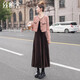 絲柏舍小香風(fēng)套裝女2025秋裝新款復古長(cháng)袖外套搭吊帶裙兩件套