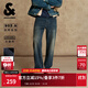 杰克·瓊斯（JACK&JONES）男裝25年冬季加絨牛仔褲男903直筒石墨烯保暖科技休閑牛仔褲子 A13深牛仔藍 常規 33 180 W33/L32