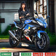 友虹摩托車(chē)跑車(chē)新款公路賽雙缸水冷400c發(fā)動(dòng)機可上牌川崎越野機車(chē)忍者 藍色小忍者 250cc不可上牌
