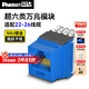 PANDUIT  泛達超六類NK模塊超6類萬兆通用非屏蔽RJ45網(wǎng)線模塊86型單口雙口網(wǎng)絡面板 超六類萬兆模塊-藍色