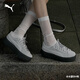彪馬（PUMA）【七夕限定】復(fù)古天鵝絨厚底鞋松糕鞋女子PLATFORM406752 淺灰色-灰色-銀色-05 36