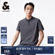 杰克·瓊斯（JACK&JONES）夏季新款潮流行商務(wù)休閑polo衫男士短袖衣服上衣223106004 E39珍珠黑-1 常規(guī) L