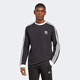 阿迪達斯 （adidas）三葉草系列 男 3-STRIPES LS T 長袖 IA4877 黑色  M 