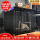 北鼻狗【升級(jí)全管加強(qiáng) 】狗籠中型犬大型犬狗籠子寵物狗狗籠子金毛用品 升級(jí)四面全管底部加強(qiáng) 黑色 110*75*90CM 建議100斤內(nèi)