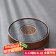 唐豐烏金石茶盤(pán)家用圓形功夫茶具托盤(pán)儲(chǔ)蓄水型小型茶臺(tái)茶海