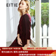 愛特愛（EITIE）秋冬商場同款優(yōu)雅通勤百搭收腰魚尾七分袖連衣裙女包臀6007747 煙粉62 M 160