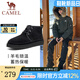 駱駝（CAMEL）冬季戶外雪地靴新款男士加絨防滑羊毛保暖中幫棉靴 G13W837106 黑色 43