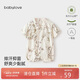 babylove【清倉】嬰兒短袖連體衣夏季薄款竹棉山茶紗布透氣和尚服國風(fēng)哈衣