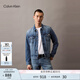 Calvin KleinJeans【涼感】25春夏男士ck美式復(fù)古翻領(lǐng)牛仔夾克外套4LB772G WAH-牛仔藍(lán) M