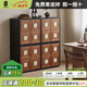 木陌家具木陌洞見(jiàn)復(fù)古電視柜客廳模塊置物柜實(shí)木中古餐邊柜儲(chǔ)物法式卡門(mén)柜 洞見(jiàn)模塊柜(白蠟?zāi)竞谏?1