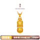 傳呈瑞獸貔貅 999足金鉆石項鏈 古法黃金吊墜套鏈金重19.05克（現貨）