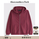 ABERCROMBIE & FITCH男裝女裝情侶裝25春季經(jīng)典小麋鹿運(yùn)動風(fēng)寬松連帽衛(wèi)衣KI122-5251 深酒紅色 L (180/108A)